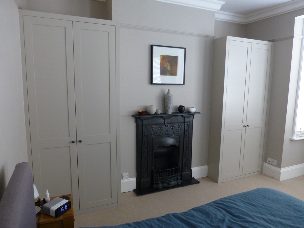 Traditional plain panelled door cabinet